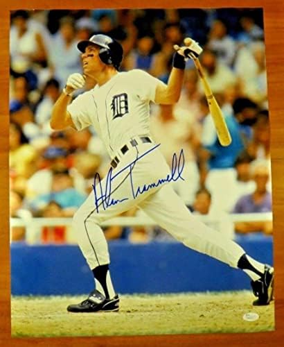 Alan Trammell Baseball HOF Aláírt 16x20 Detroit Tigers Fotó SZÖVETSÉG COA - Dedikált MLB Fotók