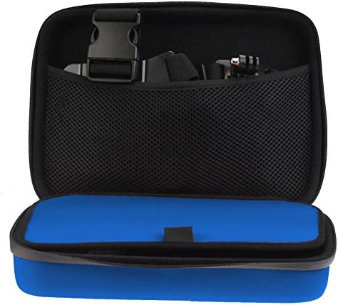 Navitech Kék, nagy teherbírású Masszív Nehéz Eset/Cover Kompatibilis Az AEE Technológia S71T Plusz lassított Akció Kamera