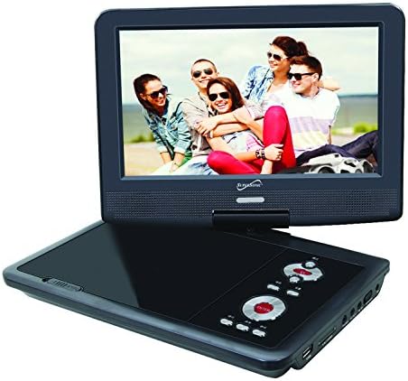 Szuperszonikus SC-259 Hordozható DVD Lejátszó 9 Digitális TV: USB, SD bemenettel, Beépített Lítium-Ion Akkumulátor, Forgatható Kijelző