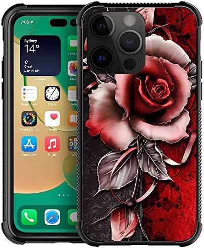 TnXee Kompatibilis az iPhone számára, 14, Fantasy Rózsa Minta Design iPhone 14 Esetekben a Férfiak, a Nők, Ütésálló Anti-Karcolás az Esetben