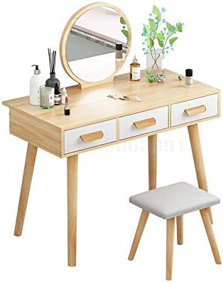 SJYDQ fésülködő Asztal Hálószoba Kis Mini Kozmetikai Asztal Fogadó Kabinet Egyszerű Kozmetikai Kabinet Kozmetikai Asztal (Szín : E)