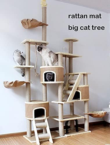 macska fa Beltéri Macskák 94.5 Cm Állítható Magasságú Macska Tornyok Macska Lakás Platform Macska Fészket, Karcolás Hozzászólás a