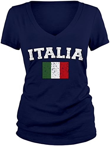 Amdesco Junior olasz Zászló, Zászló Olaszország, Szerelem Italia V-Nyakú Póló