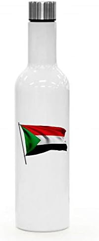 ExpressItBest 25oz Szigetelt Bor/Víz Üveg - Zászló, Szudán (Szudáni) - Sok Lehetőség