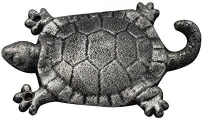 Hampton Tengeri Rusztikus Ezüst Teknős 6 Öntöttvas Fali Rögzítő (Fém Fali Dekoráció)