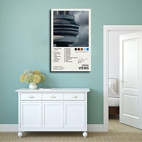 YGULC Drake Poszter Nézetek Zenei Album Borító Alá Limited Edition Vászon Poszter Hálószoba Decor Sport Táj Iroda Szoba Dekoráció