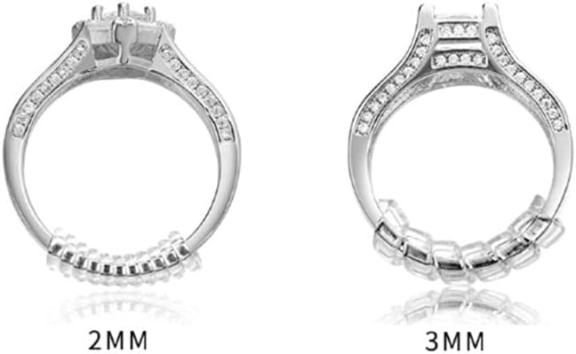 12db / 10 Db Gyűrű Méret Beállító Laza Gyűrűk Láthatatlan Ékszerek sorozatba tartozó Ékszereket készíteni Őrök Spirál, Műanyag