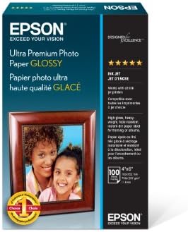 Epson Ultra Premium fotópapír, Fényes - S042174, 4 x 6 (100 lap),Fehér