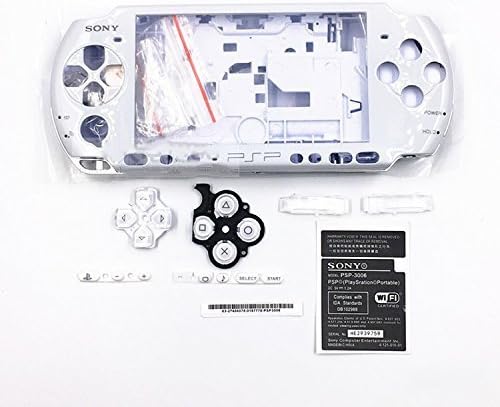 Teljes Shell Ház burkolata a Gombok Készlet Készlet Sony PSP3000 PSP-3000 3001 3002 3003 3004 Sorozat Csere - Fehér