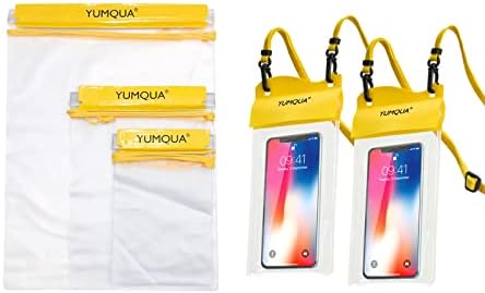 YUMQUA 3 darabos Készlet Vízálló Táskák Csomag 2 Csomag Nagy, Vízálló Telefon Tok