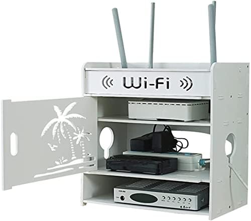 Router Tároló Doboz WiFi Router Tároló Doboz TV Alsó Sorban Socket Elzáródás Doboz Vezeték nélküli WiFi Router Polc Befejező Asztali Tároló