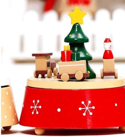 GKMJKI körhinta Karácsony Ajándék, Dekoráció Music Box Karácsonyi Forgó Music Box Zene Doboz