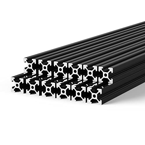FEYRINX 4DB 2020 T Típusú Alumínium Profil 350mm Európai Standard Lineáris Sín Eloxált Fekete Extrudálás Keret 3D Nyomtató