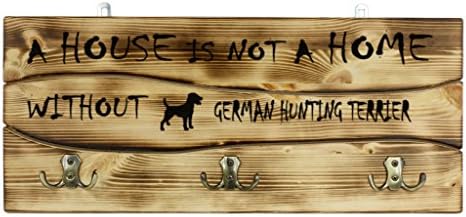 Német Huning Terrier, egy Fából készült Fal peg, Fogas A Kép egy Kutyát