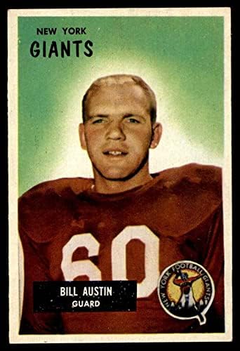 1955 Bowman 11 Bill Austin New York Giants-FB (Foci Kártya) NM Óriások-FB Oregon St