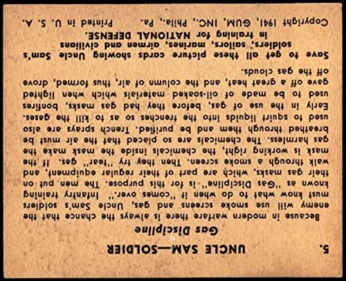 1941 Sam Bácsi 5 Gáz Fegyelem (Kártya) EX