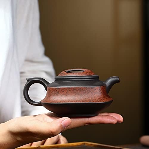 WIONC Tehén Fedezze Négyzetméter Fű Érc Fekete Agyag Zisha Teáskanna Kézzel készített Pot Kung-fu Teaware Lila Agyag Drinkware