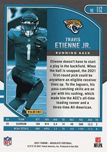 2021 Panini Abszolút 112 Travis Etienne Jr. Jacksonville Jaguars NFL Labdarúgó-Kártya (RC - Újonc Kártya) NM-MT