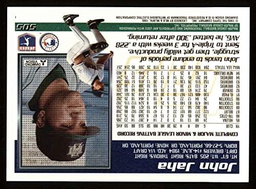 1995 Topps 505 John Jaha Milwaukee Brewers (Baseball Kártya) NM/MT Brewers