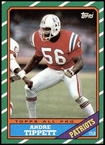 1986 Topps 39 Andre Tippett New England Patriots (Foci Kártya) NM/MT Hazafiak Iowa