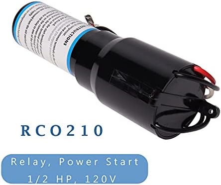 RCO210 3 az 1-ben Nehéz Start Kondenzátor Csere Kompatibilis Supco Relé Túlterhelés 1/12 hp - 1/2 hp Kompresszorok Feszültség-120VAC