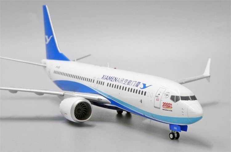 JC Szárnyak Xiamen Airlines a Boeing 737-8 MAX 2000TH B-1136 állvánnyal Limited Edition 1/200 FRÖCCSÖNTÖTT Repülőgép Előre elkészített Modell