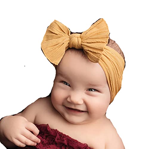 Bloomposh Baba Nylon Fejpánt Hairbands Haj Íjak Elastics Haj Kiegészítők Baba Lány Újszülött Csecsemő Kisgyermekek Gyerekek,Arany