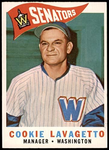 1960 Topps 221 Cookie Lavagetto Washington Senators (Baseball Kártya) Dean Kártyák 5 - EX-Szenátor