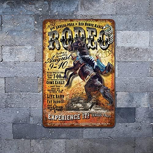 UJM Cowboy Fém Jelek Vintage Western Fali Dekoráció az Otthoni Konyha, Bár, Terasz, Szoba, Garázs Retro Tin Plakát Plakett 12x8 Inch