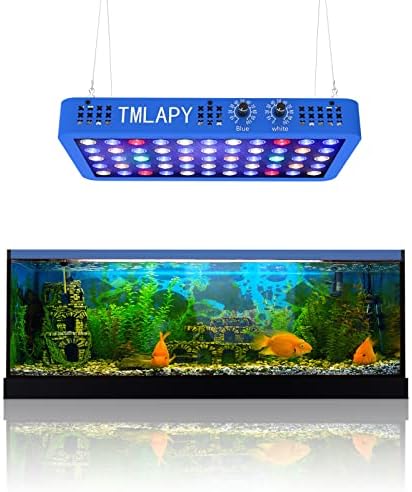 TMLAPY 165W LED tengeri Akvárium Teljes Spektrumú Fény, LED-es akvárium Világítás, Dupla Világítás Módok Édesvízi, mind Sósvízi Növény