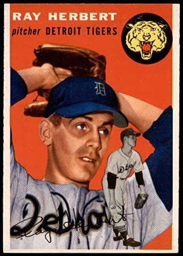 1954 Topps 190 Ray Herbert Detroit Tigers (Baseball Kártya) EX/MT Tigrisek