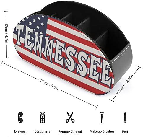 Amerikai Tennessee Zászló Távirányító tartó, Bőr Íróasztal Szervező Irodai Kellékek Távirányító
