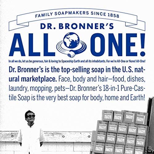 Dr. Bronner Tiszta-Kasztília Folyékony Szappan – Tea-Fa Csomagot. 32 oz. Üveg, 2 oz. Utazási Üveg