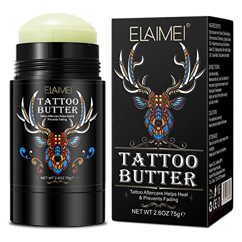 2 Csomag Tetoválás Utáni Vaj, Tetoválás Balzsam Krém - Gyógyít & Védi Új Tetoválás, valamint Fiatalítja Idősebb Tetoválás, Fehérítőt,