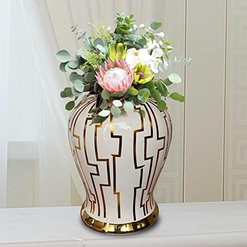 Leefasy Porcelán Gyömbér Üveg Kerámia Váza Kézműves Dekorációs Növények Jogosultja virágcserép Templom Üvegek Esküvők Office Home Asztal