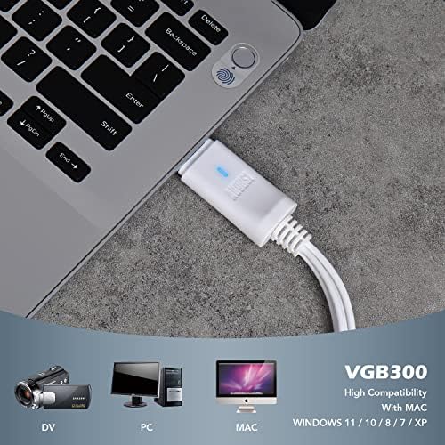 Külső USB-s Videó digitalizáló Kártya - augusztus VGB300 - Át VHS-re Haza Videók Mac OS, illetve a PC-Windows - S-Videó, Composite, a