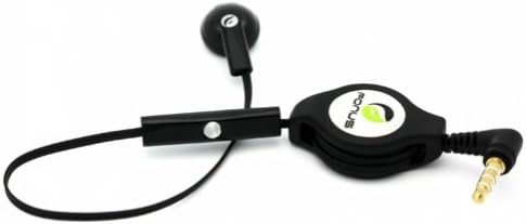 Fonus Fekete Behúzható 3,5 mm-es Mono Kihangosító Headset Fülhallgató Egyetlen Fülhallgató Mikrofonnal az AT&T Samsung Galaxy S4 Aktív