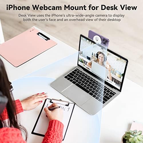 VRIG iPhone Webkamera Mount az Asztal Nézet + UURIG 360° - os Forgatás Dupla Ballhead Szuper Bilincs