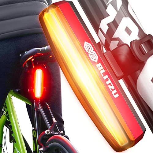 BLITZU 2023 Kiborg 200H Kerékpár Fényszóró vagy 200T hátsó Lámpa USB-C az Újratölthető LED-es Kerékpár Világítás Szett Első Hátsó