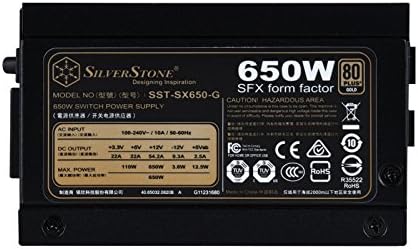 SilverStone Technológia SX650-G 650W SFX Form Factor 80 Plus Arany, SST-SX650-G