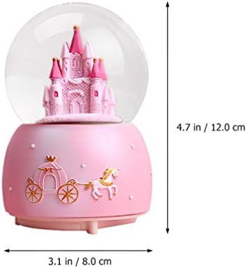 VALICLUD Music Box Gyanta Princess Castle Figura hógömböket Éjjeli Lámpa asztali Lámpa, a Lányok, Szülinapi Parti Szívességet