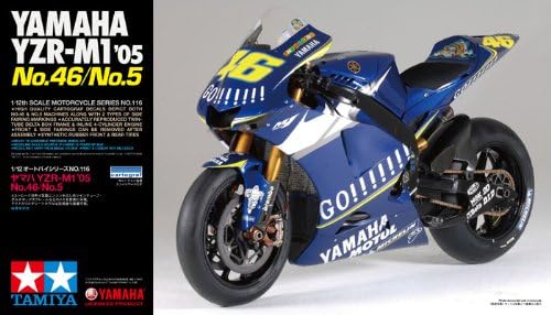 2005-ös Yamaha YZR-M1 Racing Motorkerékpár 1/12 Tamiya