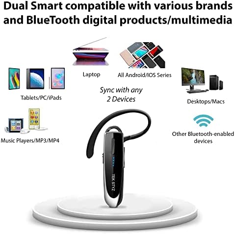 TEK STYZ Fülhallgató Kompatibilis Nokia C30 a Fül Bluetooth 5.0 Vezeték nélküli Fülhallgató, IPX3 Vízálló, Dupla Mikrofon,