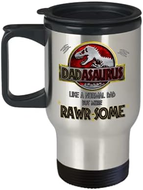 Dadasaurus Utazási Bögre, Mint Egy Normális Apa, De Több Rawrsome Vicces Dinoszaurusz Téma Szülinapi Apák Napja Ötlet Dada Apa a Lánya, vagy