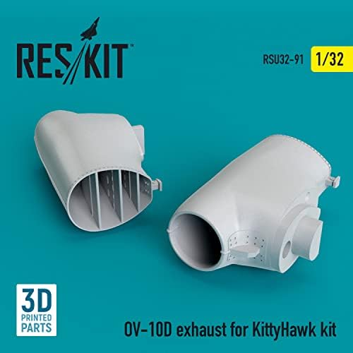 Reskit RSU32-0091 - 1/32 OV-10D Bronco Kipufogó a KittyHawk készlet (3D Nyomtatás)