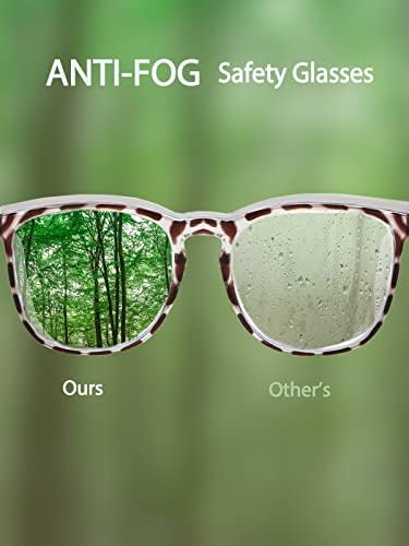 Feaglo Biztonsági Szemüveg, Anti-Köd Védőszemüveget a Nők, a Férfiak, a Kék Fény Blokkoló Elegáns szemvédő Szemüveg Oldalán Pajzs