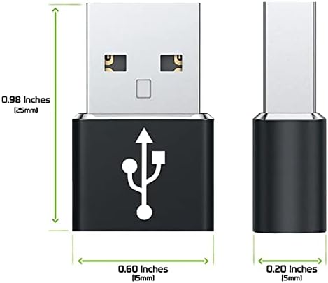 USB-C Női USB Férfi Gyors Adapter Kompatibilis A ZTE Axon 9 Pro Töltő, sync, OTG Eszközök, Mint a Billentyűzet, Egér, Zip, Gamepad, pd(2pack)