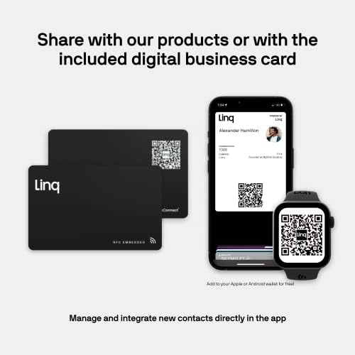 Linq Digitális névjegykártya - Okos NFC Névjegyet, majd a Hálózati Kártya (Lila)