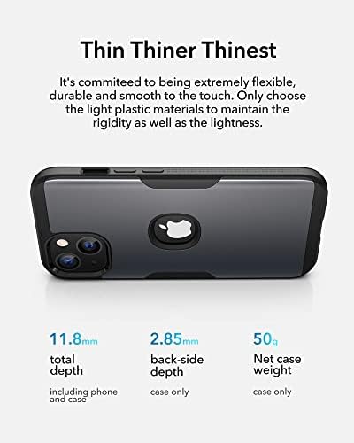 YOUMAKER Kompatibilis az iPhone 13 Esetben, védőtok, Beépített képernyővédő fólia Ütésálló, nagy teherbírású Teljes Test tok iPhone