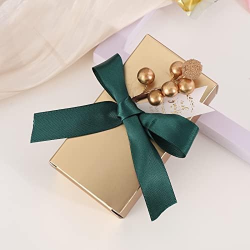 50 Pack Fényes Arany Papír Ajándék Dobozok leánybúcsú Baby Shower Szívességet Kis Édességet, Csomagolás, Doboz, lakodalom Szívességet Dobozok